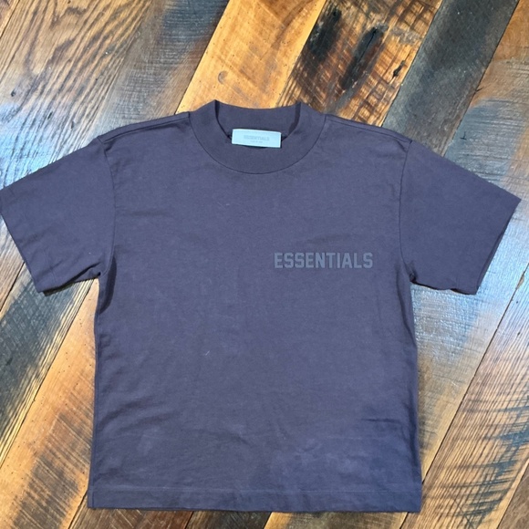 Fear of God Essentials T-Shirt Chocolate Brown Size M - Picture 2 of 9